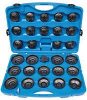 BGS TECHNIC Oil Filter Wrench Set, 30-Piece