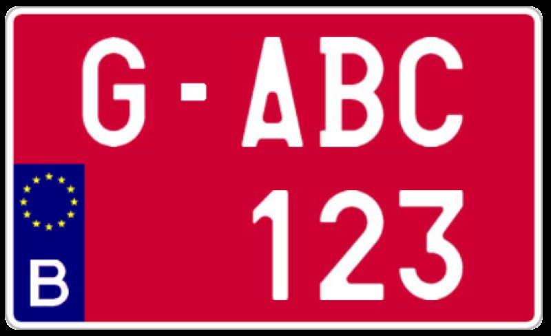 Plexi 4x4 Landbouw-transit Nummerplaat (34x21cm)