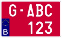 Plexi 4x4 Agricultural Transit License Plate (34x21cm)