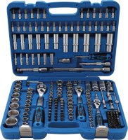 BGS TECHNIC Set Doppen 1/4" (6,3mm) + 3/8" (10mm) + 1/2" (12,5mm), 192 Delig