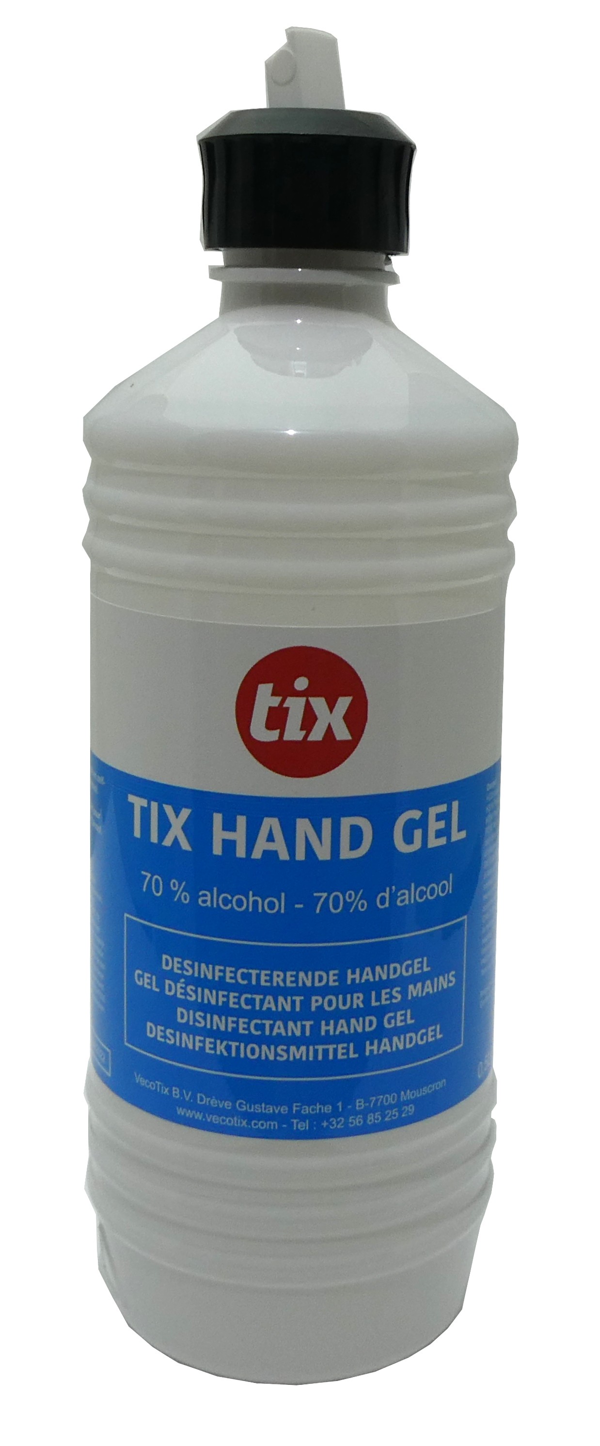 TIX Desinfecterende Handgel Met Tuit, 500ml