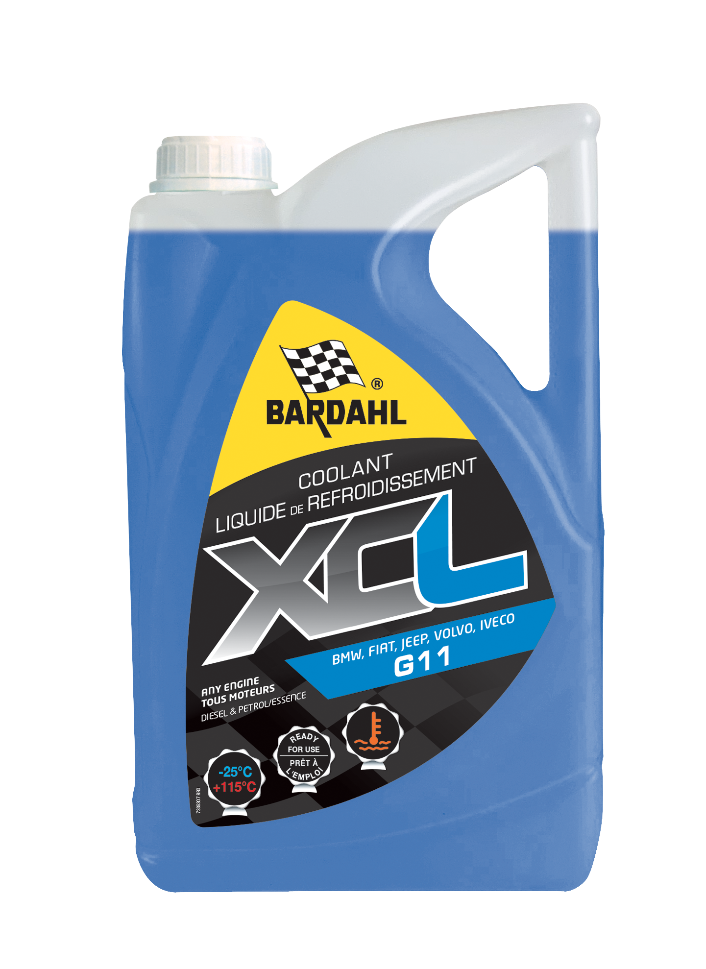 BARDAHL Xcl Koelvloeistof G11 -25°c, 5l