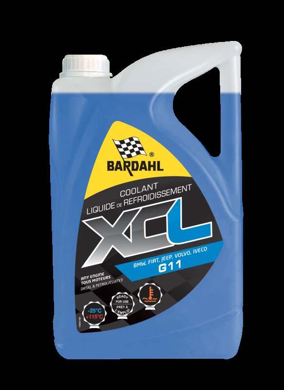 BARDAHL Xcl Koelvloeistof G11 -25°c, 5l