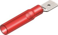 COSSE THERMOSEAL MÂLE ROUGE 6,3MM (5PC)