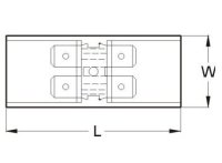 CONNECTING STRIP 2>2 6,3MM (5PCS)