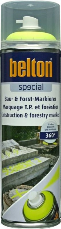 BELTON Markeringsverf Geel, Spuitbus 500ml