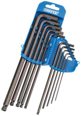 DRAPER Allen Key Set, 10-Piece