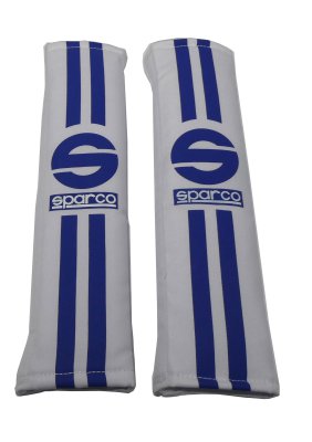 SPARCO Safety belt protector white