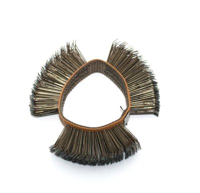 MONTI Brosse Métallique Ocre Moyen Grossier 23mm