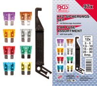 BGS TECHNIC Assortiment De Fusibles à Point Normal, 97 Pièces