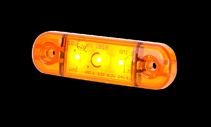 AEB Led Markeerlicht Oranje, 12-24v, 84x24x10.4mm
