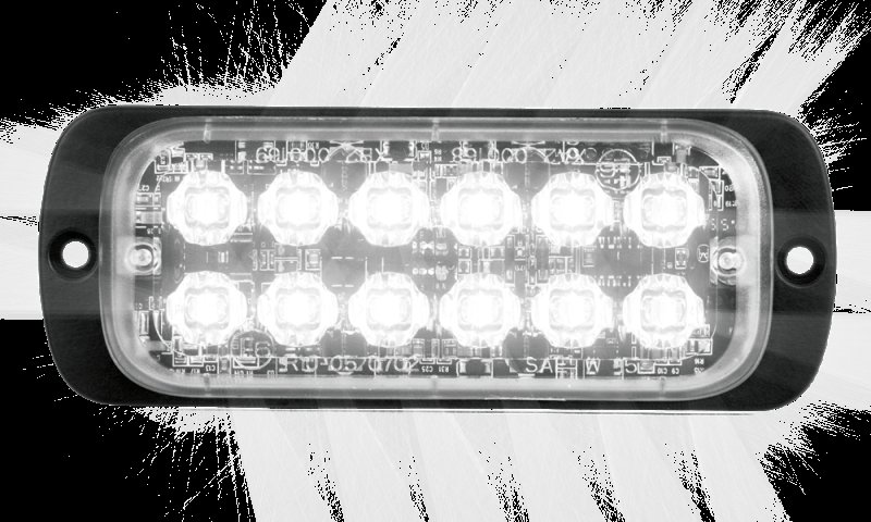 AEB Witte Led Flitser, 12 Leds, 12/24v, 115x43x9mm