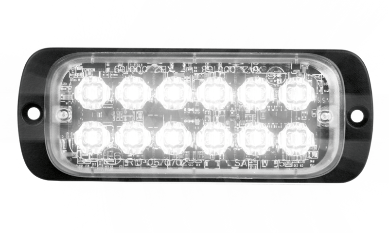 AEB Witte Led Flitser, 12 Leds, 12/24v, 115x43x9mm
