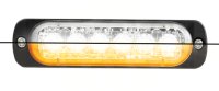 AEB Duo Flash à Leds Blanc/orange, 6 Leds, 12/24v, 113x28x9mm