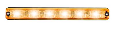 AEB Oranje Led Flitser, 6 Leds, 12/24v, 129x27x16mm