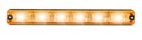 AEB Orange Led Flash, 6 Leds, 12/24v, 129x27x16mm
