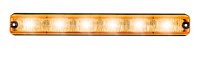 AEB Flash Orange, 6 Leds, 12/24v, 129x27x16mm