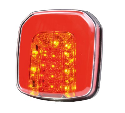 AEB Feu Arrière Led + Feu De Plaque, 12/24v, 102x108x56mm