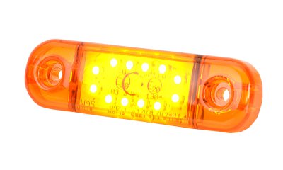 AEB Eclairage De Marqueur à Led Orange, 12/24v, 84x24x10.4mm