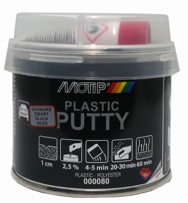 MOTIP Kunststof Reparatie Plamuur Zwart 250 Gr