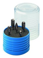 DELTACH Burrs Set Tungsten carbide, Shank 6mm, 5-parts