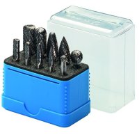 DELTACH Burrs Set Tungsten carbide, shank 6 mm, 10 pcs