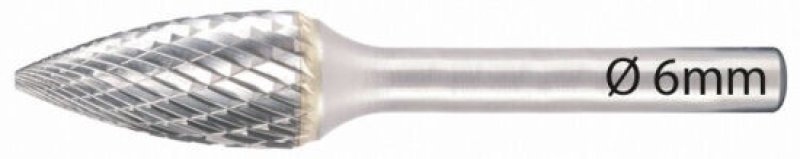 DELTACH Stiftfrees 6mm, Vorm G, Kopdikte 12mm