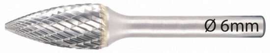 DELTACH Stiftfrees 6mm, Vorm G, Kopdikte 12mm