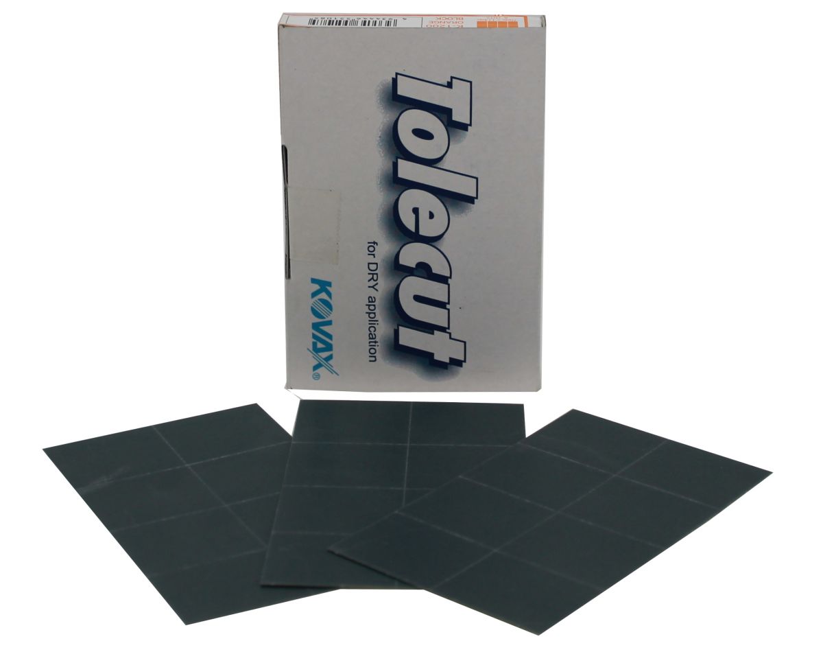 KOVAX Tolecut Stick-on Schuurstroken, 29x35mm, Black, P3000 (25st)
