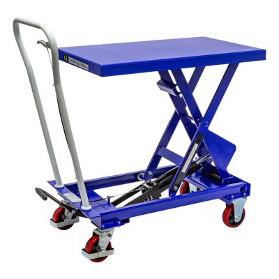 MAMMUTH Mobile Lifting Table With Manual Foot Pump, 500kg