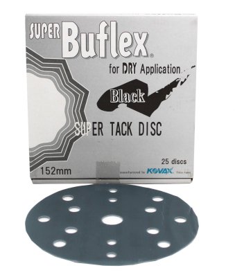 KOVAX Buflex Dry Black Schuurschijven, Ø152mm, P3000 (25st)