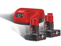 MILWAUKEE M12 Battery Pack 4.0ah With Charger, Nrg-402