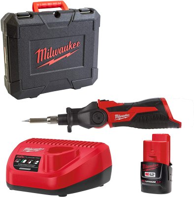 MILWAUKEE Subcompact Soldering Iron, M12 Si-201c, Kit