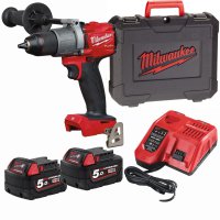 MILWAUKEE Drill Screwdriver, M18 Fdd2-502x, Kit