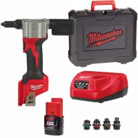 MILWAUKEE M12 Compacte Blindklinknageltang, M12 Bprt, Kit