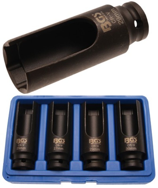 BGS TECHNIC Injectie Doppenset, 25-27-29-30mm