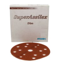 KOVAX Super Assilex Brown Sanding Discs, Ø152mm, P240 (25pcs)