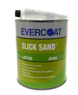 EVERCOAT Slick Sand Polyester 2k Spuitplamuur En Primer, 946ml Blik