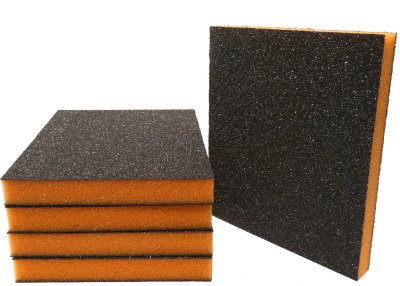 SIA ABRASIVES Siasponge Flex Pad Medium Orange, 98x120mm(10pcs)