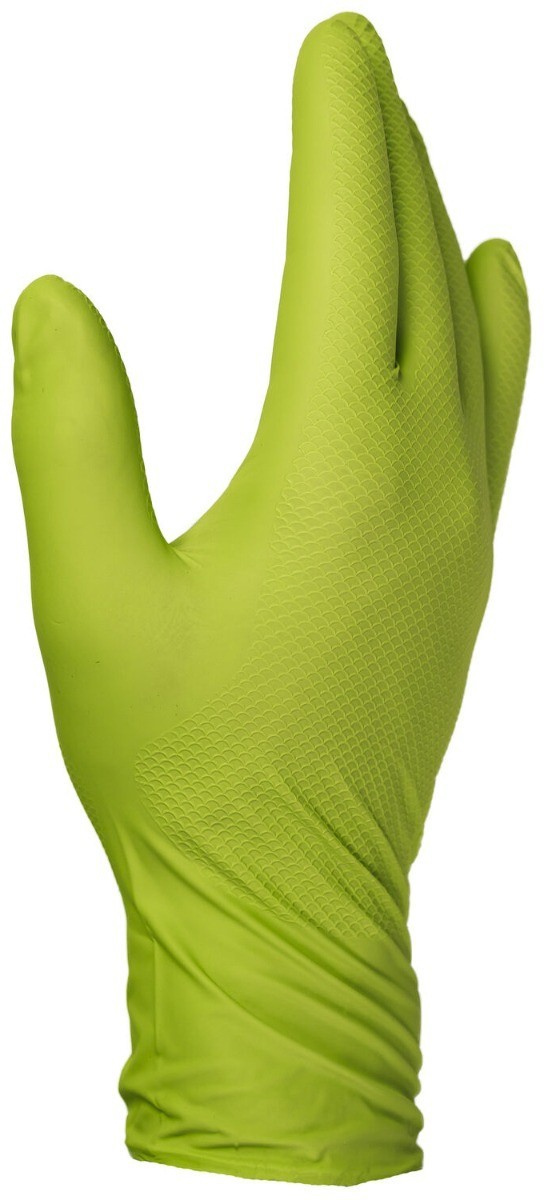 FINIXA Super Grip Nitril Wegwerphandschoenen Limoengroen, Extra Large (50st)