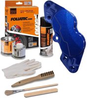 FOLIATEC Brake Caliper Paint, Performance Blue Metallic, 3 Comp.