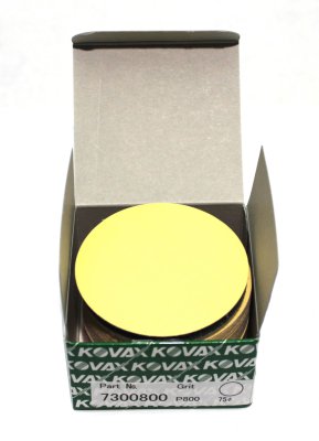 Disques Abrasifs Pour Film Jaune KOVAX, Ø75mm, P1500 (50pcs)