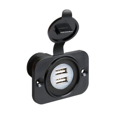 LAMPA Double Usb Intégré 12/24v, 2x 2.1a Max