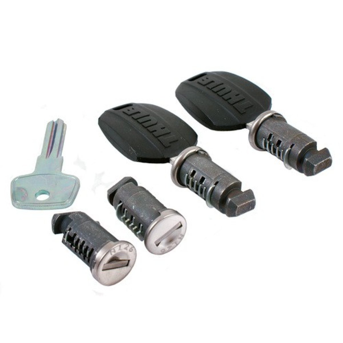 Kit De 4 Cylindres De Serrure Pour Thule - Compatible Avec Les Barres De Toit, Porte-Vélos, Boîtes...