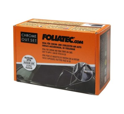 FOLIATEC Trim Strip Film Black Glossy, 15mx5cm