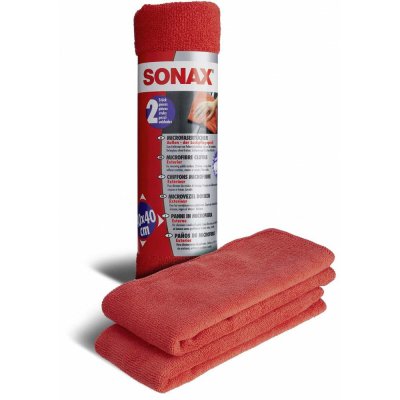 SONAX Chiffons Microfibres Extérieur (2pcs)