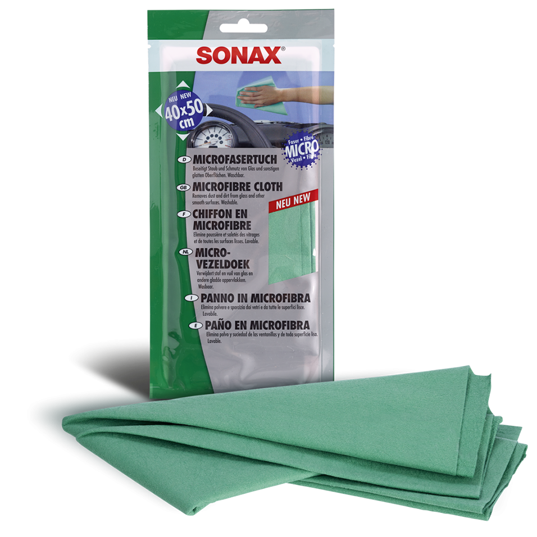 SONAX Micofibre Cloth, Antistatisch En Puilsvrij, 40x50cm