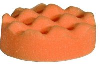 STEINER Poetsspons Ø80x25mm Wafelstructuur (oranje-medium)