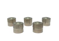 Standard Valve Cap Vg8 Brass Nickel Plated 9mm (5pcs)