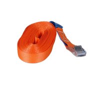 TORSO Spanband Oranje Met 1 Sluiting, 125kg, 6m